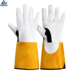 Guantes de soldadura de cuero con protección para las manos 100% de alta calidad a un precio asequible para hombres, guantes de cuero rectos - Product Image 1
