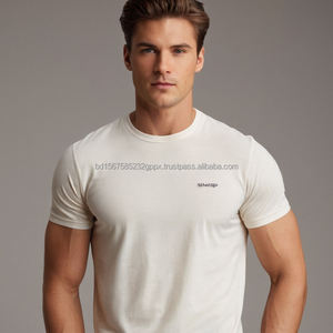 Camisetas de una sola Camiseta de algodón 100% de talla grande Premium, cuello redondo, manga corta, transpirable, secado rápido, estampado Sostenible/en blanco - Product Image 4