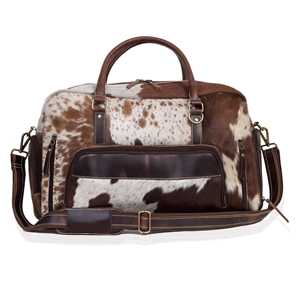 Premium Leather Hair on <b>Foldable</b> High Quality Travel <b>Bag</b> Cowhide Duffel Vintage Weekender Large Capacity Luggage for Men <b>bags</b> - Product Image 1