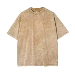 เสื้อยืดผู้ชายไซส์ใหญ่ สีพื้น ผ้าฝ้าย แขนสั้น คอกลม สไตล์ลำลอง ย้อมสีเรียบ ความยาวปกติ ดีไซน์ใหม่ตามสั่ง - Product Image 2