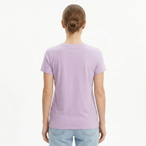 Camiseta Deportiva de Verano para Mujer, Cuello en V, Logotipo Personalizado Impreso, Suave, para Gimnasio y Entrenamiento, Venta al Por Mayor de Fábrica - Product Image 4