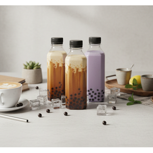 Botella de Plástico PET de 320 ml con Tapa de Rosca en Forma de Bolígrafo para Té con Leche, Té de Burbujas, Jugos y Bebidas, Servicios OEM de Fábrica en Vietnam - Product Image 4