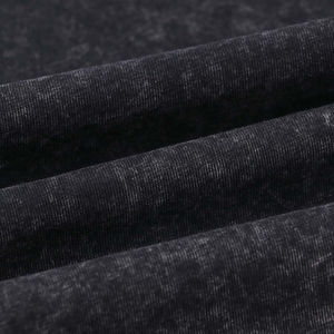 T-shirt pour homme en coton 100% durable, design nouveau look, coupe ample, manches longues, effet délavé. - Product Image 4