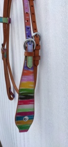 Brida Sidepull sin Bocado de Cuero para Caballo, Estilo Western Inglés, con Riendas, Negra, Variedad de Colores Disponibles - Product Image 3