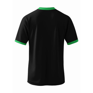Men's Gym <b>Compression</b> <b>Shirts</b> Power Dry Moisture Wicking Solid Black O Neck Short Sleeve Regular Fit Athletic Knitted - Product Image 2