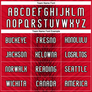 New Arrival Custom Red White Black Arrow Shape Sublimation Volleyball Uniform Jersey Comfortable Quick Dry <b>Fabric</b> Training Sets - Product Image 4