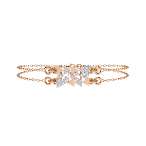 Venta al por mayor de fábrica: Cadena de oro blanco de 14K y oro rosa con diamantes cultivados en laboratorio certificados IGI, joyería fina para mujer, corte brillante. - Product Image 3