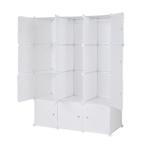 Libreria Organizzatore Contemporanea in Legno a 6 Cubi, Scaffale Aperto 3-2-1 Cubi in Bianco, Stili Moderni e Antichi - Product Image 5
