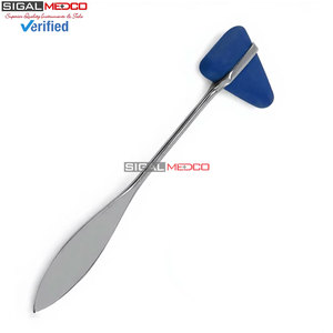 Marteau de réflexes Taylor bleu de 7,5 pouces, instrument médical chirurgical en acier inoxydable de qualité allemande pour diagnostic neurologique - Product Image 3