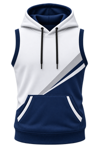 Camisetas sin Mangas con Capucha y Logotipo Personalizado al por Mayor, Camisetas Deportivas de Secado Rápido de Poliéster para Gimnasio, Camiseta sin Mangas con Capucha para Hombre - Product Image 4