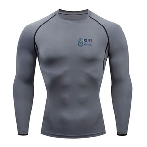 Rashguard pour homme de qualité supérieure, élastique, respirant, à séchage rapide, pour la musculation, la salle de sport, le confort pendant les entraînements intenses - Product Image 1