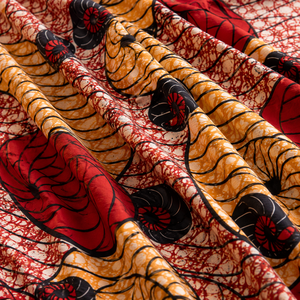 Tissu authentique africain imprimé wax, coton Ankara, textile batik pour robes, vêtements, couture, mode, vente en gros - Product Image 5