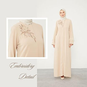 Nuevo Vestido Musulmán para Ramadán, Abaya Árabe al por Mayor, Vestido de Chifón para Mujer, Ropa de Boda, Dubái, Pakistán, Personalizable, Largo hasta el Suelo, Manga Larga - Product Image 6