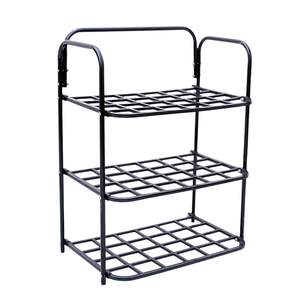 Durable Plastic <b>Metal</b> Shoe Rack Tier Stackable Organizer <b>for</b> Home Closet Entryway Easy Assembly - Product Image 3