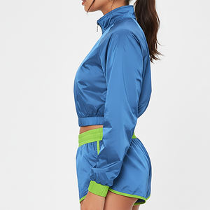 Conjunto de 2 Piezas para Mujer, Hecho a Medida, 100% Algodón, Chaqueta Corta Oversize y Pantalones Cortos, Estampado DTF, Logotipo Bordado, Ropa Urbana - Product Image 3