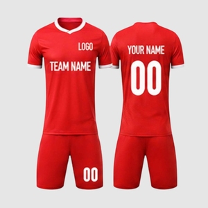 Conjunto de Uniforme de Fútbol Personalizado al por Mayor, Jersey de Color Sólido, Nombre y Número del Equipo Personalizados, Ropa Deportiva Transpirable - Product Image 5