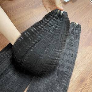 100% Extensions de cheveux crus vietnamiens Yaki (Kinky) Cheveux de trame droits Tous les pouces Aucune perte Expédition mondiale - Product Image 1