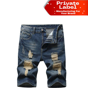 Pantalones Cortos de Mezclilla para Hombre de Alta Calidad a Precio Económico, Color Azul Claro, Venta al por Mayor, Precio de Fábrica - Product Image 1