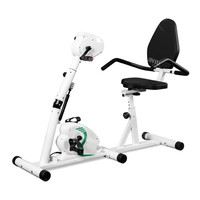 Appareil de rééducation des membres supérieurs et inférieurs en aluminium et acier pour usage domestique, vélo à pédales pour personnes âgées, équipement d'entraînement des jambes avec siège, pour la maison et les cliniques.