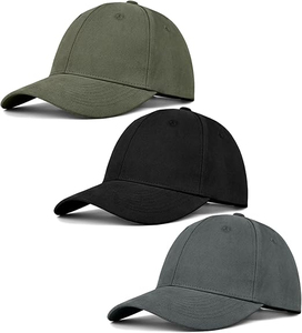 Gorra de Béisbol Unisex de 6 Paneles, Color Sólido, Ajustable, de Lona de Algodón, Estilo Casual, para las Cuatro Estaciones, Negro, Caqui, Verde Oliva - Product Image 3