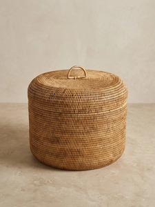 Ensemble de 2 boîtes de rangement multi-usages modernes en rotin naturel écologique - Product Image 6