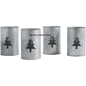 Medium Size Red Enamel Color Iron Bucket for Home Decoration <b>Storage</b> Bucket Pastoral Style Desktop Gift - Product Image 4