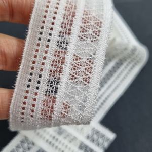 Tissu en dentelle extensible à œillets rayés, 3 cm de large, léger, élastique, pour lingerie, sous-vêtements, vêtements, usage décoratif - Product Image 6