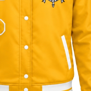 Blouson Bomber en Satin pour Femme Sigma Gamma Rho avec Poignets Côtelés et Fermeture Éclair – Vêtement Décontracté de Sororité, Tendance, Personnalisable avec Logo - Product Image 5