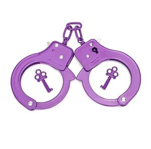 กุญแจมือโลหะของเล่นสำหรับเด็ก ปลอดภัย ใช้เล่นบทบาทสมมติ พร้อมกุญแจปลดเร็ว ของขวัญวันเกิด ผู้ผลิตขายส่ง OEM - Product Image 1