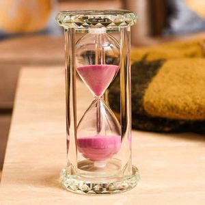 Wholesale Modern Crystal <b>Hourglass</b> Timer Diamond Carving Surface Eco-Friendly Durable Purple Home Office Desk Decor - Product Image 4