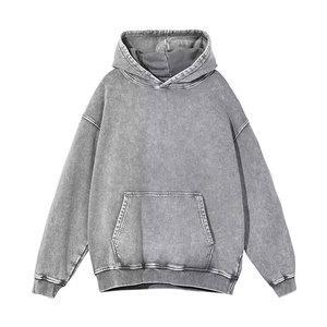 Sudaderas con Capucha de Alta Calidad, Lavado Ácido, 100% Algodón, para Hombre, Invierno, Logotipo Personalizado, Ecológicas, Secado Rápido, para Venta en Línea - Product Image 1