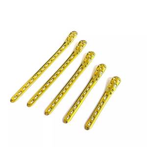 Placas medias distales de tibia estilo VOI de 35 mm, implantes ortopédicos veterinarios de titanio, juego de 10 piezas para fijación de fracturas - Product Image 5