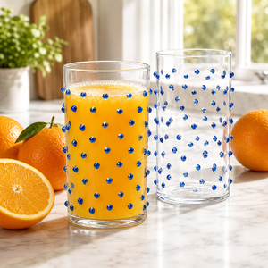 Handmade Borosilicate 480ml Clear Drinking Tumblers Lead-Free Whisky Water Juice <b>Glasses</b> Reusable Bulk - Product Image 1