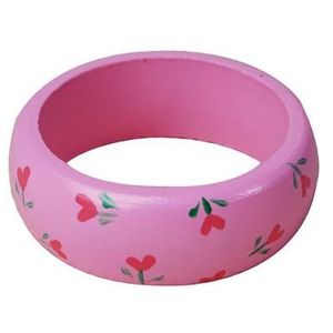 Traditional Colorful Handmade <b>Indian</b> Wooden Bracelets with Painted Design Ethnic Wear <b>Bangles</b> Crafted by Hand - Product Image 2