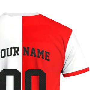 Camisetas de Fútbol Personalizadas al por Mayor con Sublimación, Nombre y Número del Jugador, Secado Rápido, Transpirables, 100% Poliéster - Product Image 4