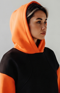 Sweat à capuche ample pour femme en molleton de coton 550 GSM, style streetwear hiver, coupe oversize - Product Image 6