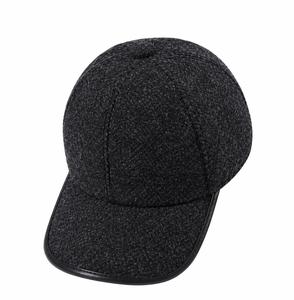 Casquette de baseball unisexe en polyester respirant, style streetwear, bonnet d'hiver, taille adulte 56-58 cm, tissu texturé noir - Product Image 5
