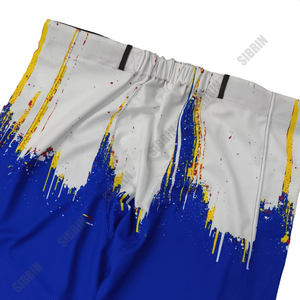 Sibrin Custom Printed Sublimated Inline <b>Roller</b> Hockey Pants Polyester Mesh Cordura Padding Pro Protective Pants Moisture-Wicking - Product Image 5