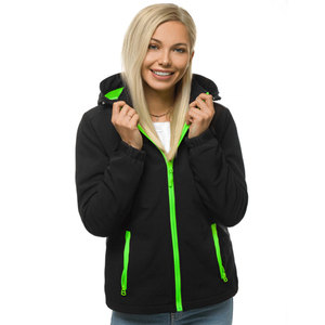 Fabricante de Ropa Personalizada, Chaqueta Softshell Impermeable para Mujer, Chaqueta Softshell Transpirable con Forro Polar y Capucha para Mujer - Product Image 1