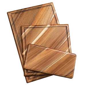 ชุดเขียงไม้ไผ่เขียงไม้สำหรับเตรียมอาหารในครัวชุดเขียงทนทานเป็นมิตรต่อสิ่งแวดล้อม - Product Image 3