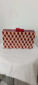 Pochette de Soirée de Luxe Personnalisée en Résine, Design Éclatant et Élégant, Faite à la Main, Couleurs Mixtes, Sac de Soirée avec Nom Personnalisé, Thanksgiving - Product Image 5
