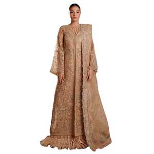 Full Sleeve High Neck Designer Bridal Wedding <b>Dresses</b> Pakistani Party Wear Luxury Gown Embroidered Long Maxi Evening <b>Dresses</b> - Product Image 1