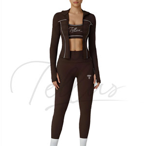 Nuevo Conjunto de Yoga de 3 Piezas para Mujer, Diseño de Última Moda, Alta Calidad, Conjunto de Yoga para Mujer al por Mayor - Product Image 6