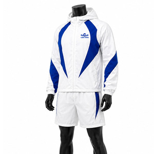 Comfortable Athletic <b>Windbreaker</b> Shorts Set For Outdoor Training <b>Windbreaker</b> Shorts Set With Durable Lightweight Fabric - Product Image 5