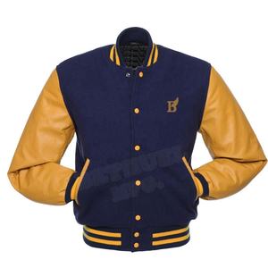 Chaqueta universitaria de lana de alta calidad para hombre, chaqueta de béisbol con letras bordadas y logotipo personalizado para invierno - Product Image 1