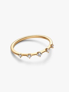 Brazalete Minimalista de Circonia Cúbica con Baño de Oro de 18K y Certificación IGI para Mujer, Brazalete Abierto de Lujo para Boda con Detalles Tallados - Product Image 2