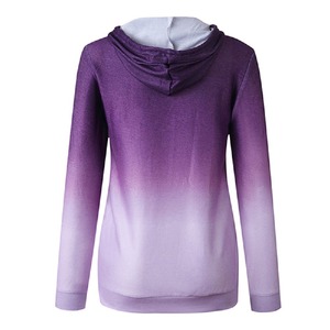 Sweat à capuche d'entraînement personnalisé pour femmes, sweat-shirt à fermeture éclair pour la course à pied, vêtements de sport d'hiver avec logo avant-Vente en gros - Product Image 2