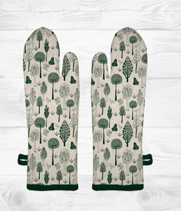 Gant de four moderne de qualité supérieure 100 % coton, lavable, résistant à la chaleur, durable, impression couleur personnalisée, cuisine - Product Image 3