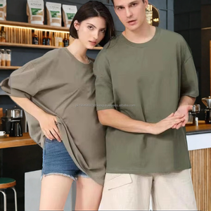 Women's Plus Size O-<b>Neck</b> Cotton T-Shirt Oversized Embroidery Men's and Women's <b>Tshirts</b> Blank - Product Image 3