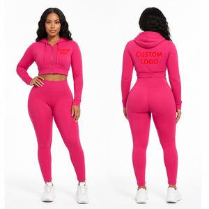 Trending <b>Workout</b> Sets for Women High Stretch Breathable Sports <b>Jacket</b> and Yoga Leggings Active Wear Women Clothing - Product Image 4